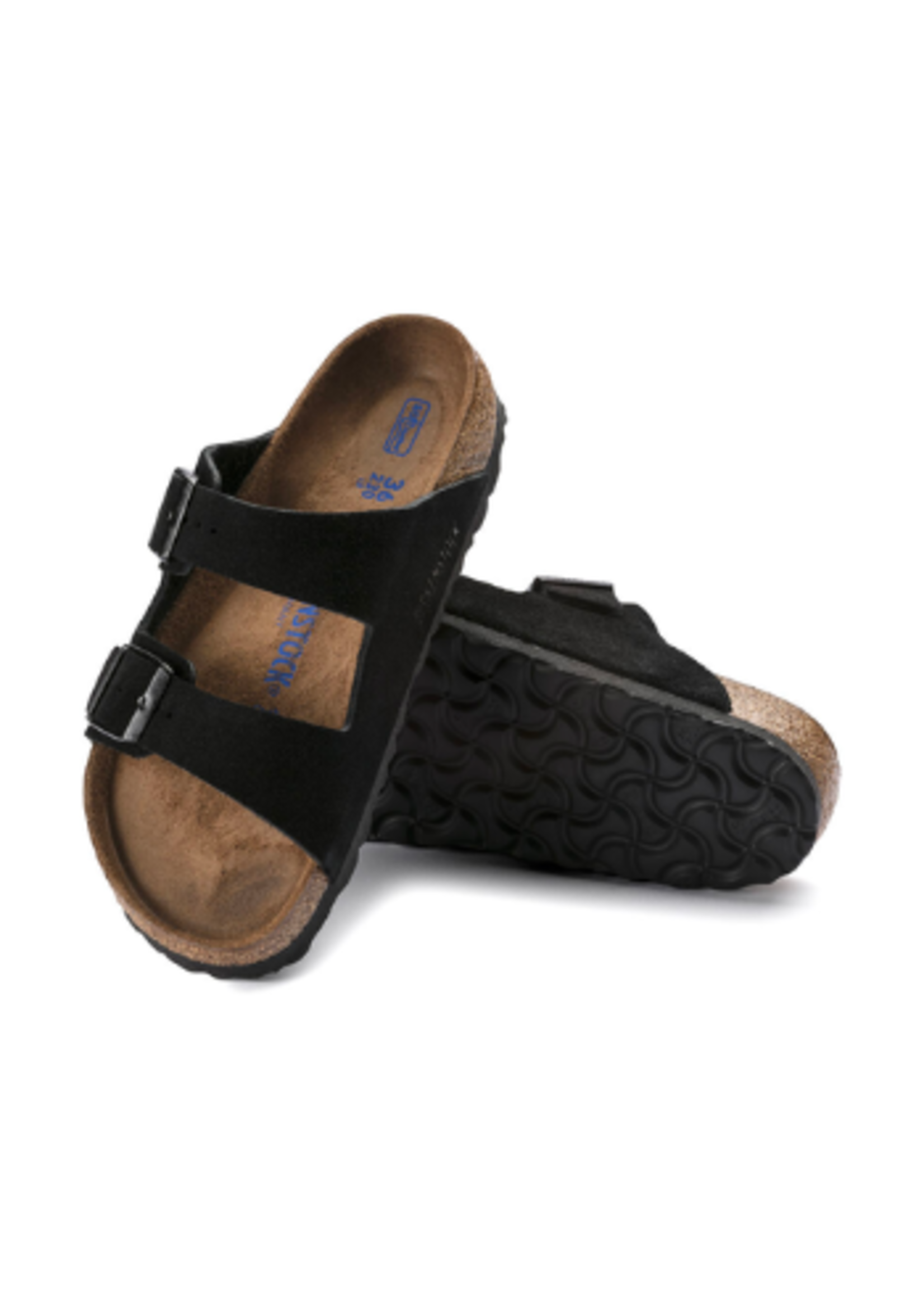 Birkenstock Arizona in Dark Teal Suede Leather (Soft Footbed)