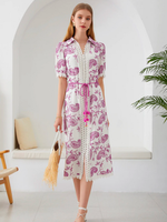 GDS (Global Designer Solutions) GDS Alita Floral Dress in Violet