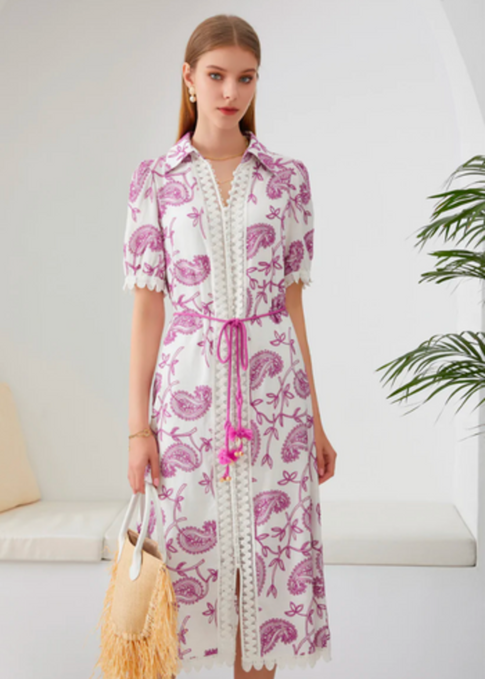 GDS (Global Designer Solutions) GDS Alita Floral Dress in Violet