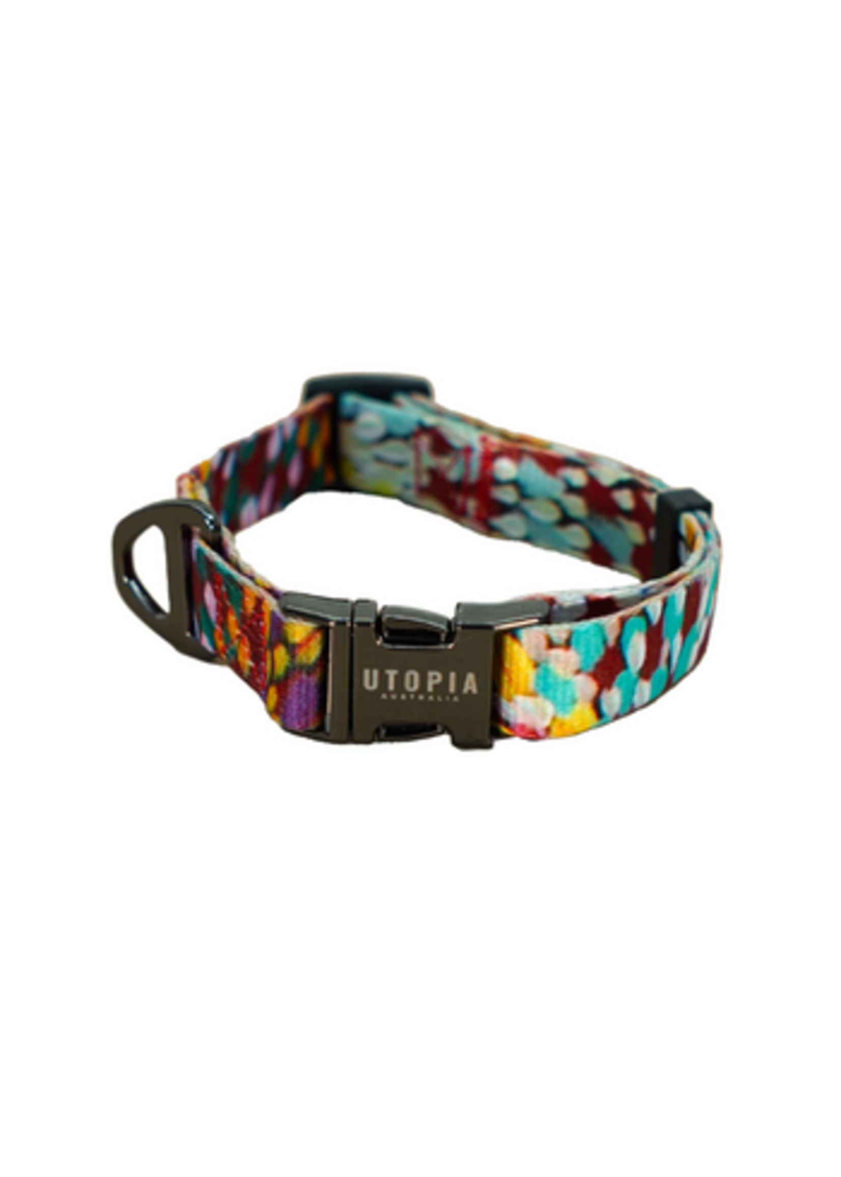 Utopia Utopia Dog Collar - Medium - Janelle Stockman - Fire Sparks (SDCM129)