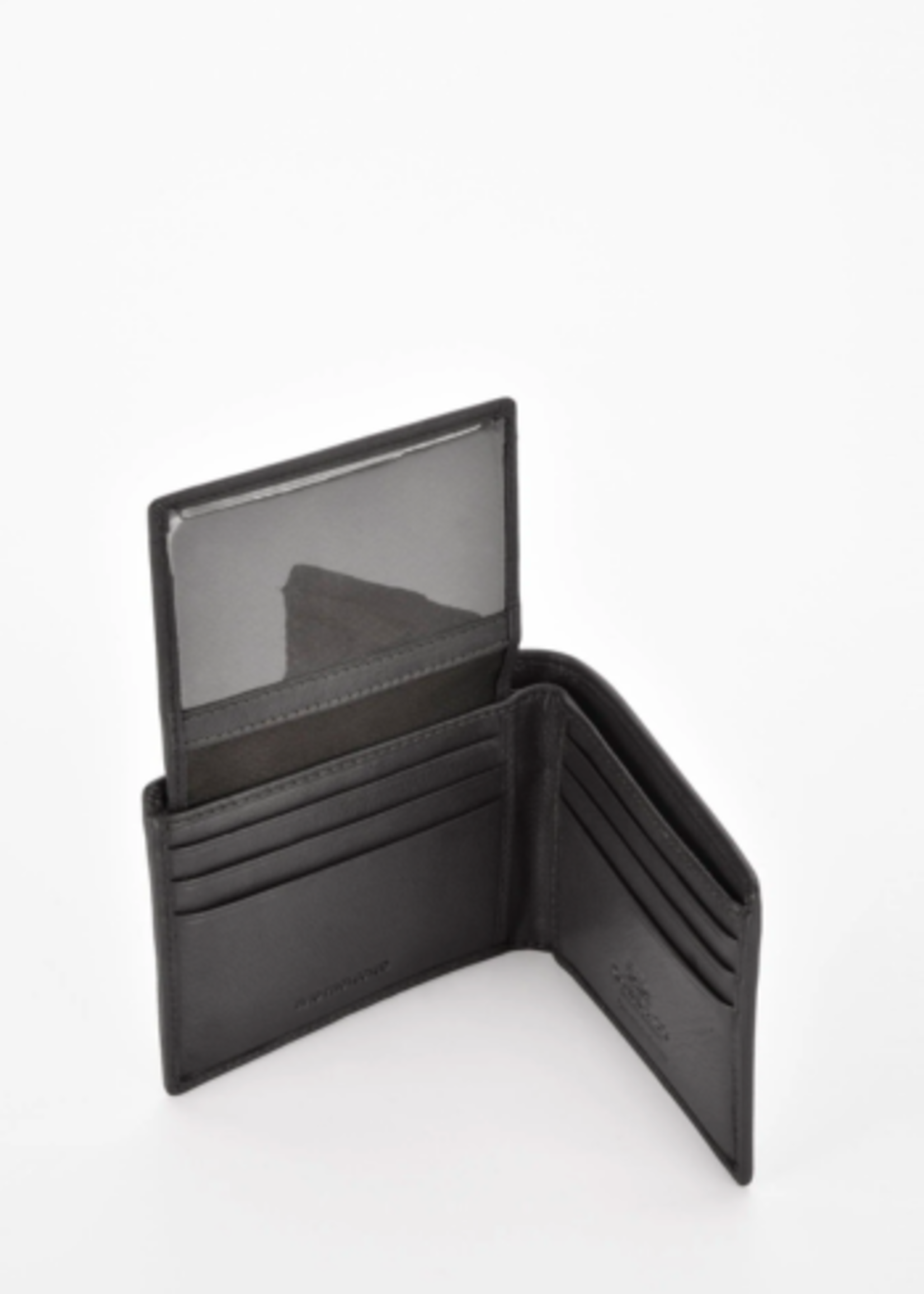 Jackson Leather RFID Safe Wallet in Black