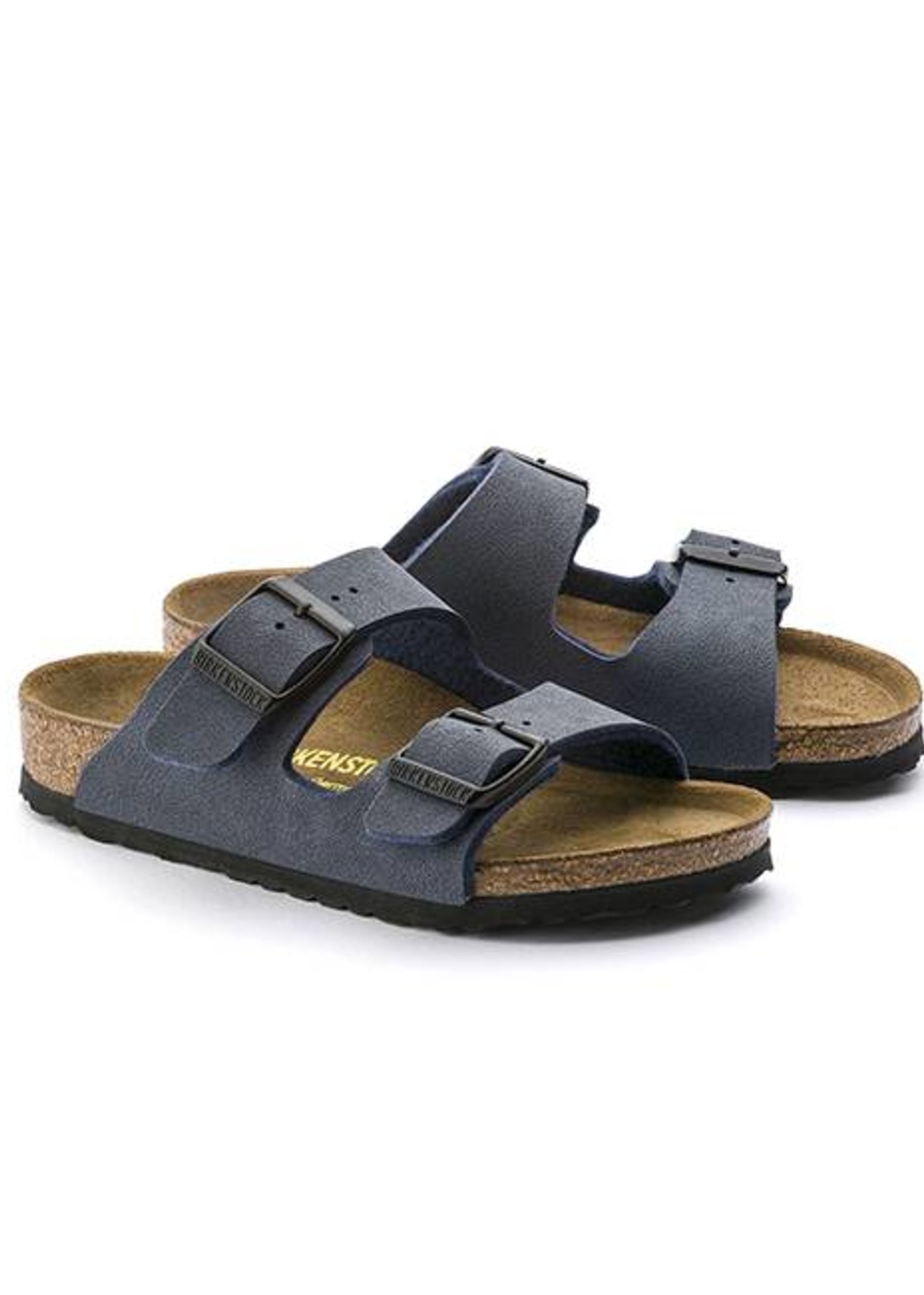 Birkenstock Birkenstock Arizona Kids - Birko-Flor Nubuck in Navy (Classic Footbed - Suede Lined)