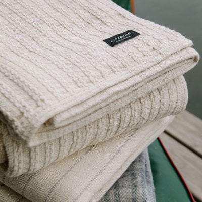 Evangeline 100% Cotton Cable Knit Throw