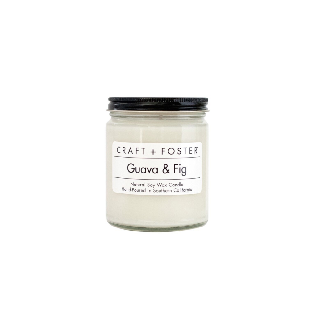Craft + Foster 8 oz. White Label Candle
