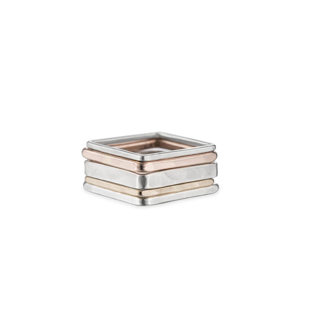 Square stacking shop rings