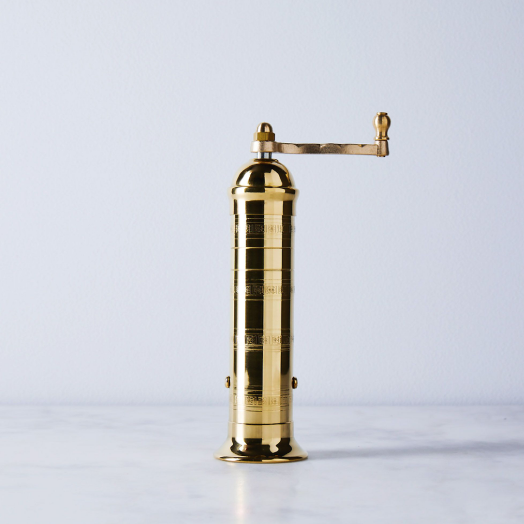 Atlas Large Brass Pepper Mill - 10 Inch Pepper Grinder