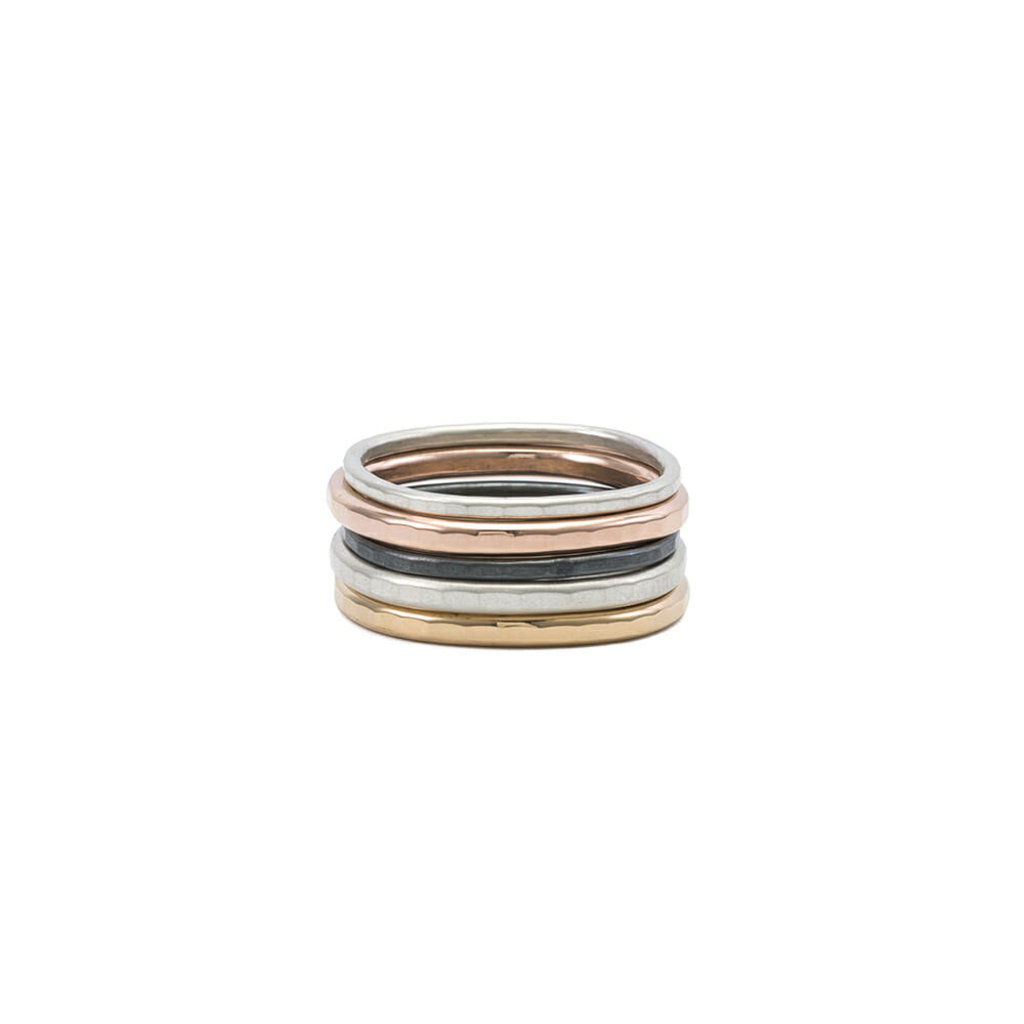 Colleen Mauer Designs 4-Color Mixed Metal Stacking Rings
