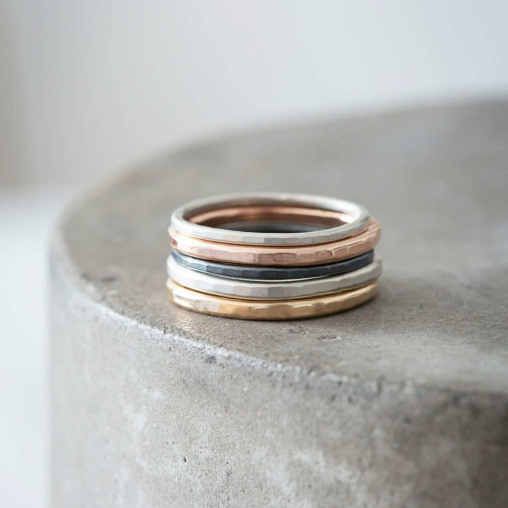 Colleen Mauer Designs 4-Color Mixed Metal Stacking Rings