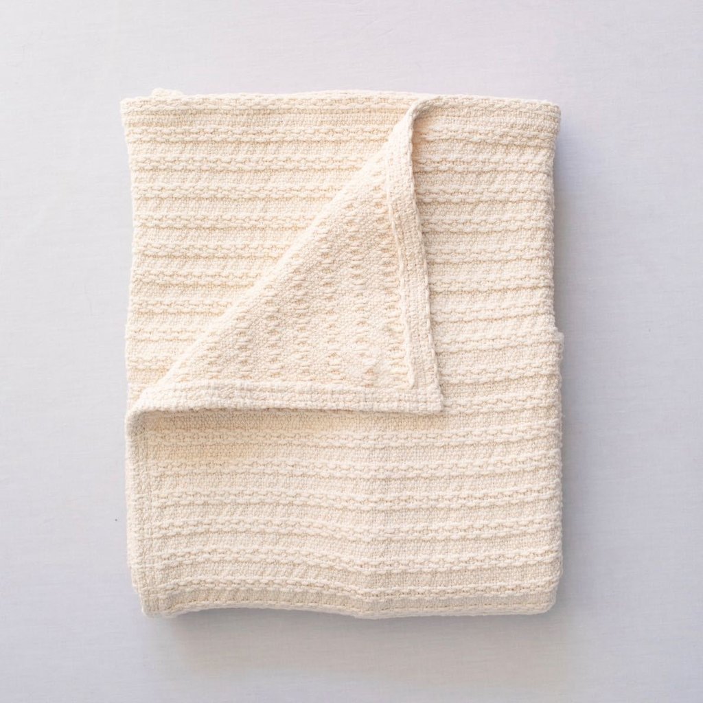 cotton cable knit throw