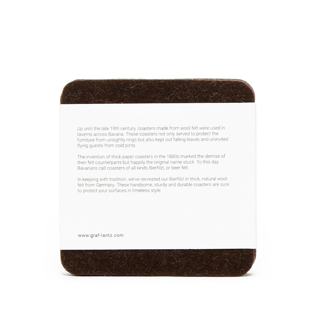 Graf Lantz Graf Lantz Square Felt Coasters (Set of 4)