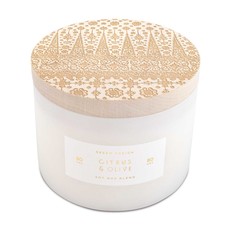 3-Wick Block Print Candle