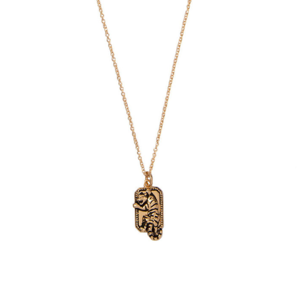 Charm Necklace (18k GP) - SLATE