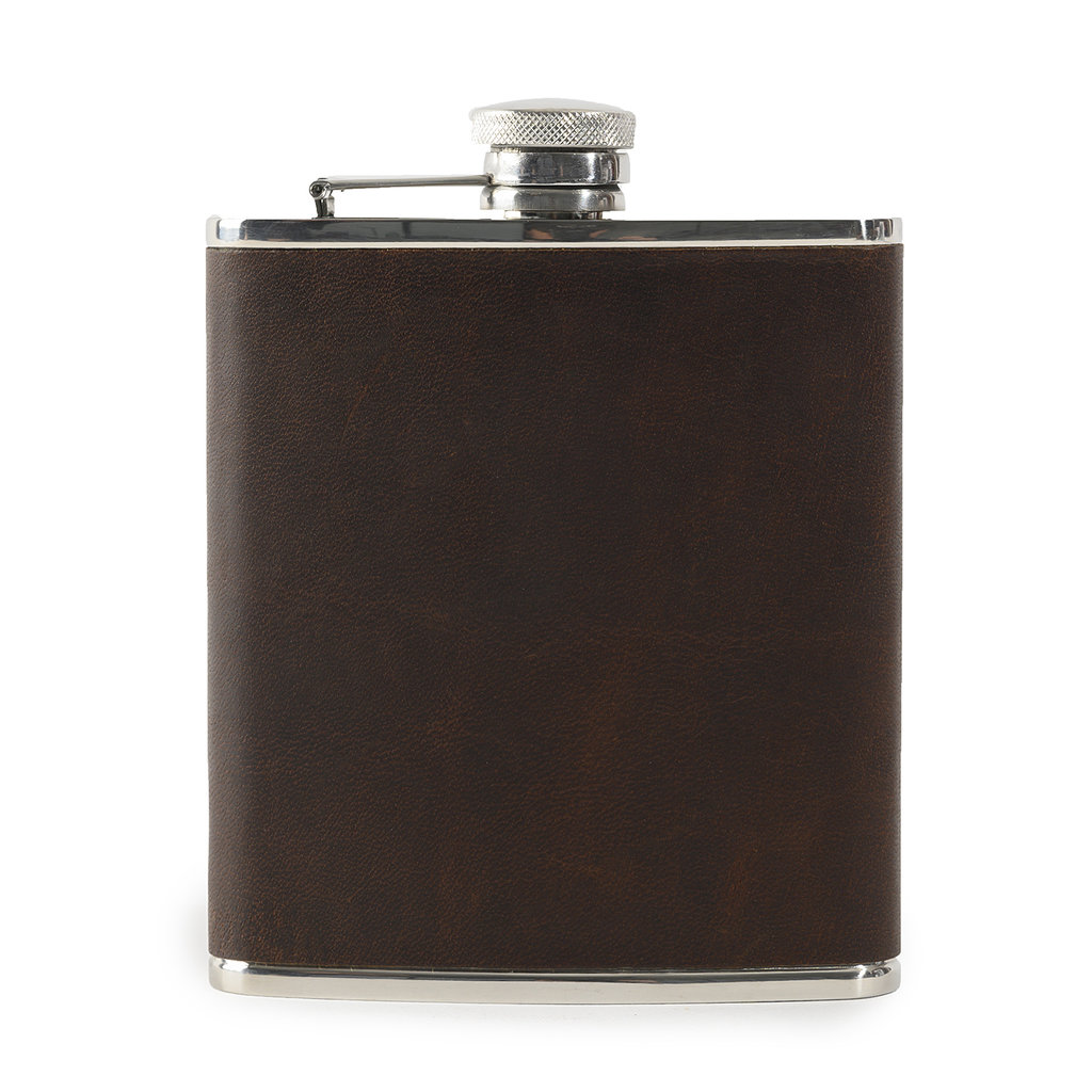 Moore & Giles Leather Wrapped Flask