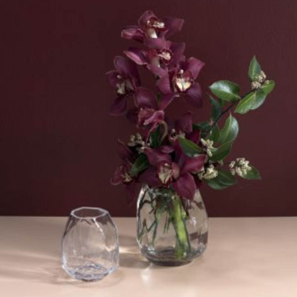 Angled Glass Vase