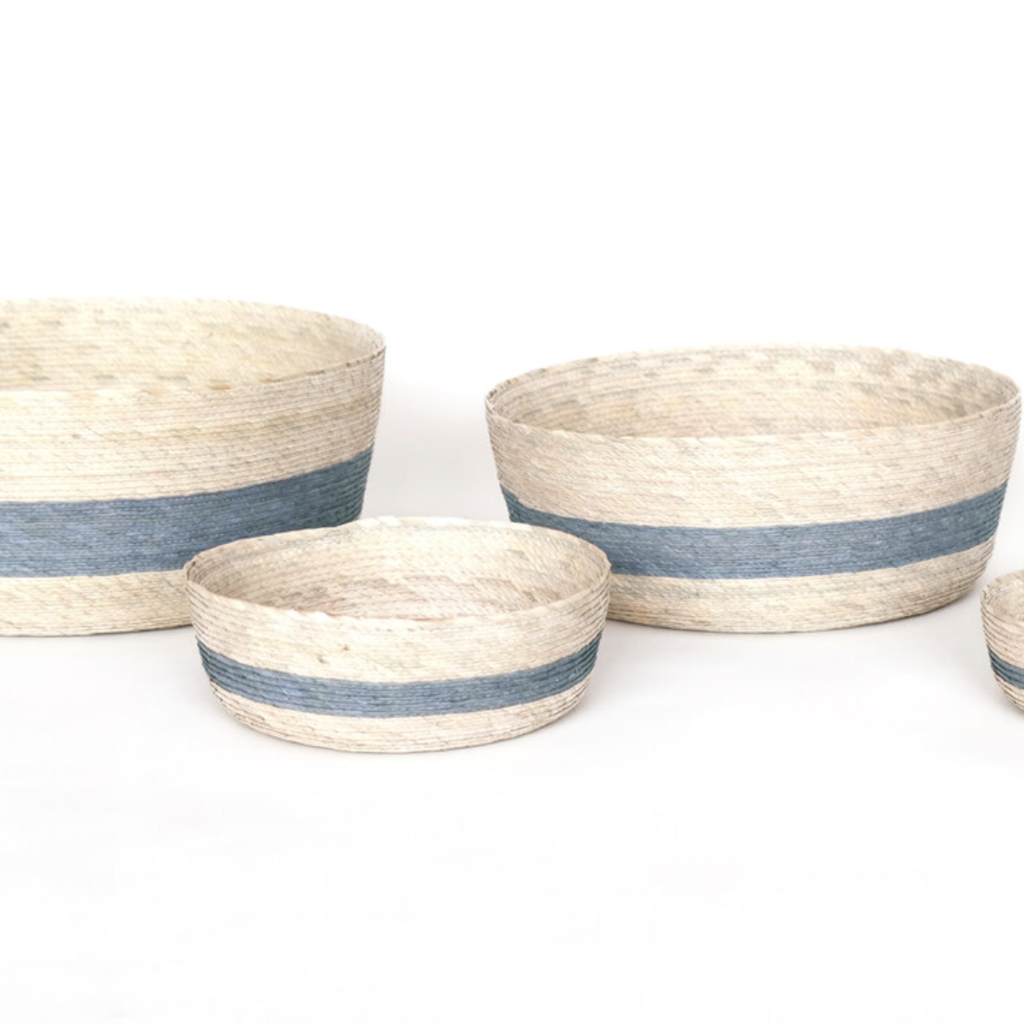 Color Stripe Round Basket