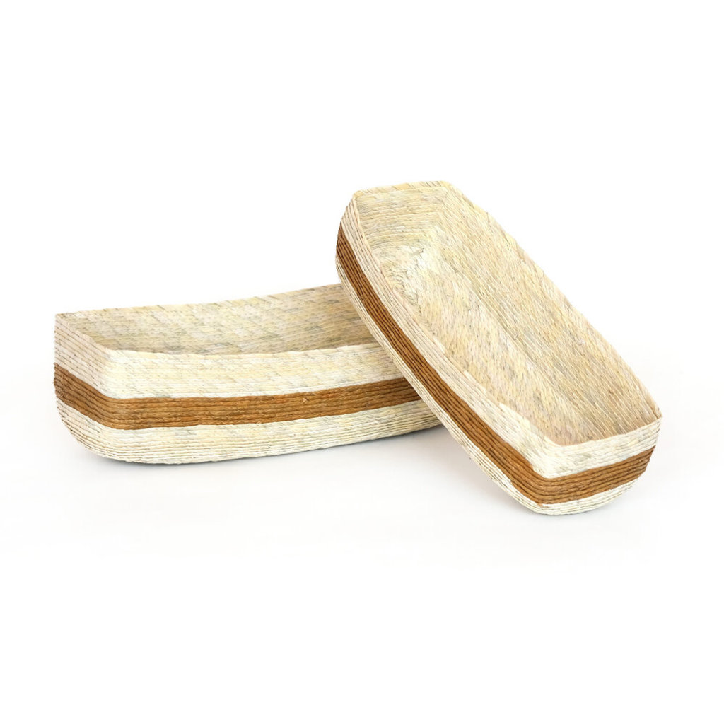 Color Stripe Rectangular Basket