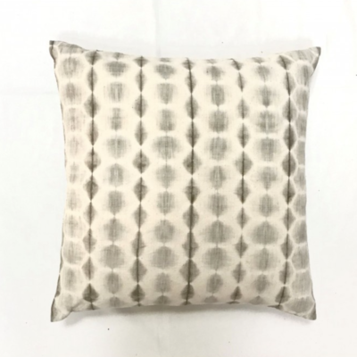 Shibori Dot Grey Pillow