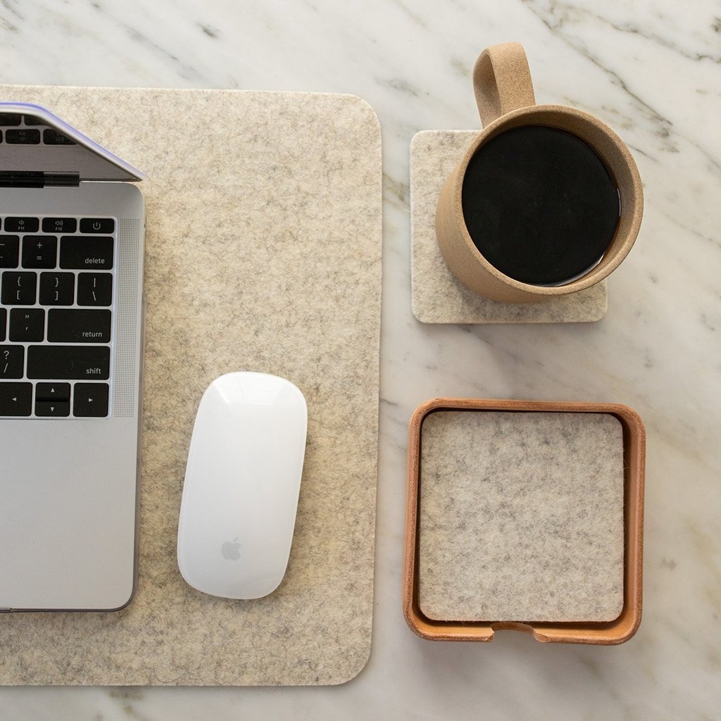 Graf Lantz Graf Lantz Small Leather Tray/Coaster Holder