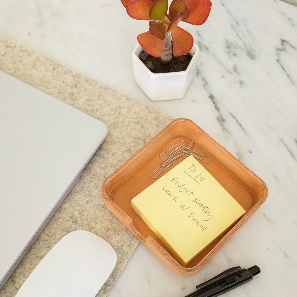 Graf Lantz Graf Lantz Small Leather Tray/Coaster Holder