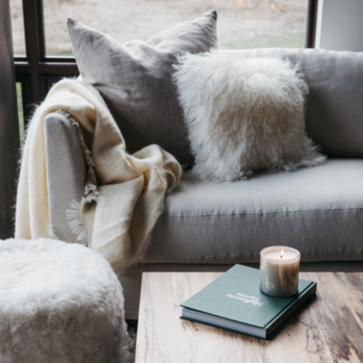 20" Mongolian Lamb Fur Pillow