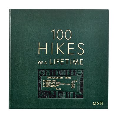 Leather Bound "100 Hikes of a Lifetime" Book