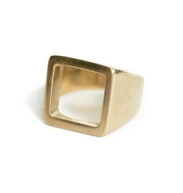 Open Square Statement Ring