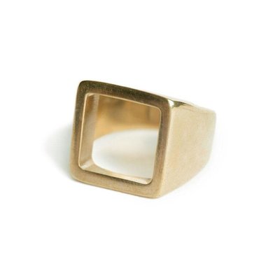 Open Square Statement Ring