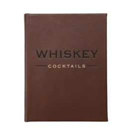 Leather Bound "Whiskey Cocktails" Book