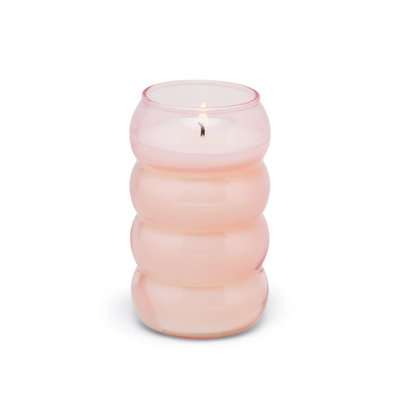 Colored Glass Bubble Candle 12oz.