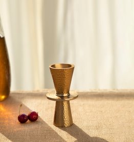 Hammered Brass Jigger