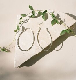 Margo Oval  Hoop Earrings