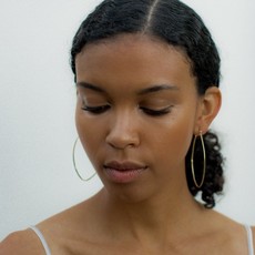 Margo Oval  Hoop Earrings