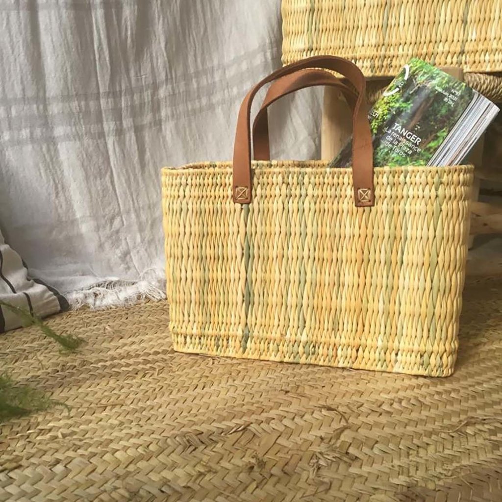 Mini Adjustable French Basket Tote - SLATE