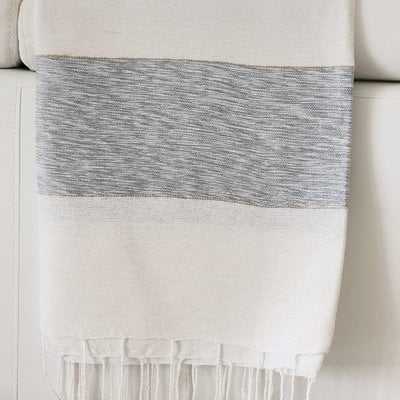 Chine Bicolor Stripes Throw