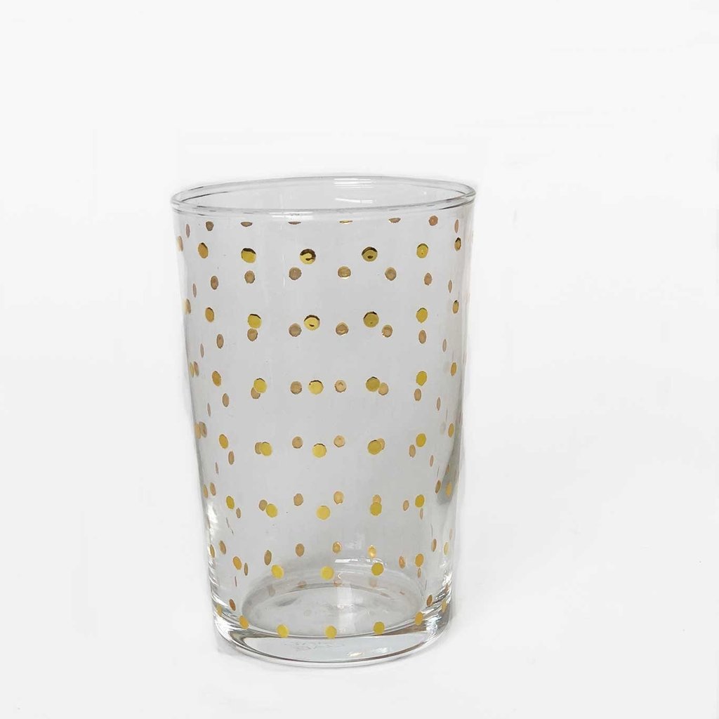 Slate Gold Accent Tea Glass