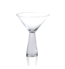 Hammered Stem Martini Glass