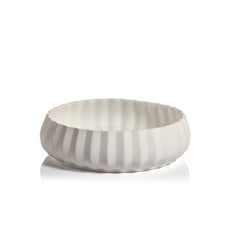 Slate Fluted Ceramic Serving Bowl