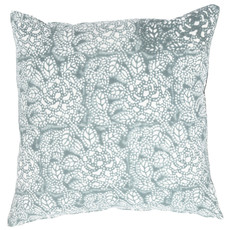 Sicily Teal and White Pillow