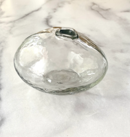Hand Blown Pebbled Glass Vase