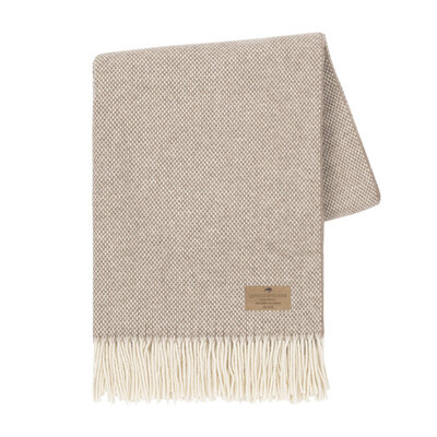Basketweave Cashmere Throw