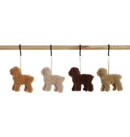 Furry Poodle Ornament