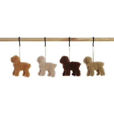 Furry Poodle Ornament