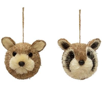 Sisal Animal Head Ornament