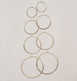 Hammered Hoop Earrings