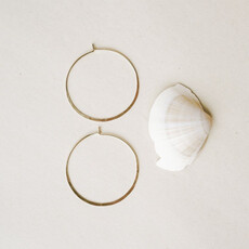 Hammered Hoop Earrings