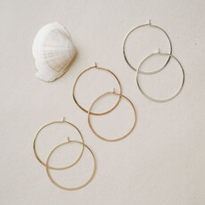 Hammered Hoop Earrings