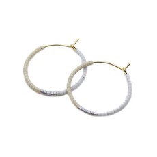 Ombre Beaded Hoops