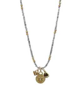 Lulu Designs Galaxy Triple Charm Necklace