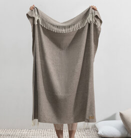 Pinstripe Throw Cashmere/Lambswool