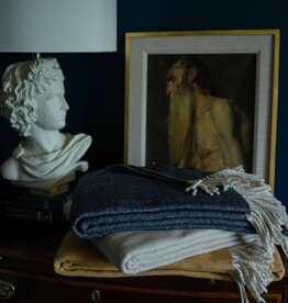 Evangeline Cotton Herringbone Throw